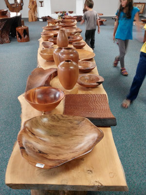 Objets tournés en kauri