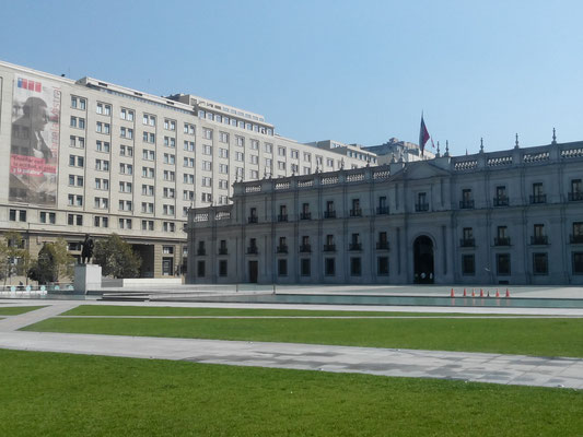 Arrière du palais de la Moneda