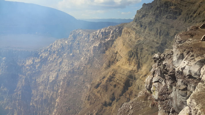  paroi interne du volcan