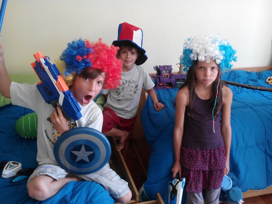 dans une maison où vivennt des enfants... il y a des déguisements !