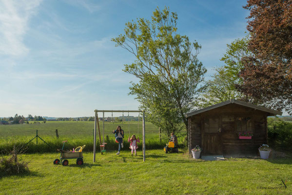 Ferienhaus mit Blick auf die Felder