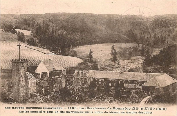 Photos anciennes de Sainte-Eulalie et du Plateau Ardéchois. La Chartreuse de Bonnefoy