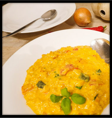 Kürbis-Mango-Reis-Mix