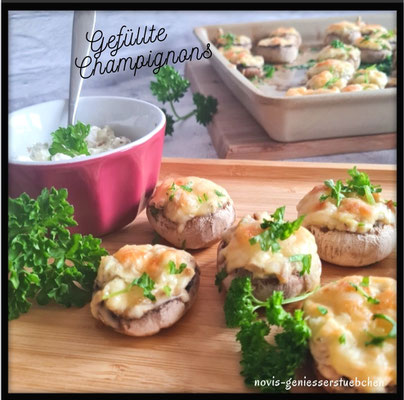 Gefüllte Champignons