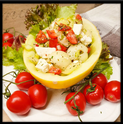 Herzhafter Melonensalat