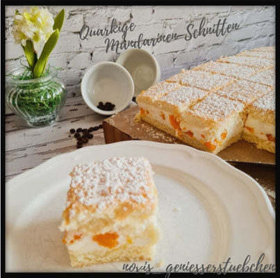 Quarkige Mandarinenschnitten
