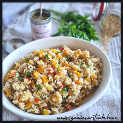 Orientalisch angehauchter Reissalat