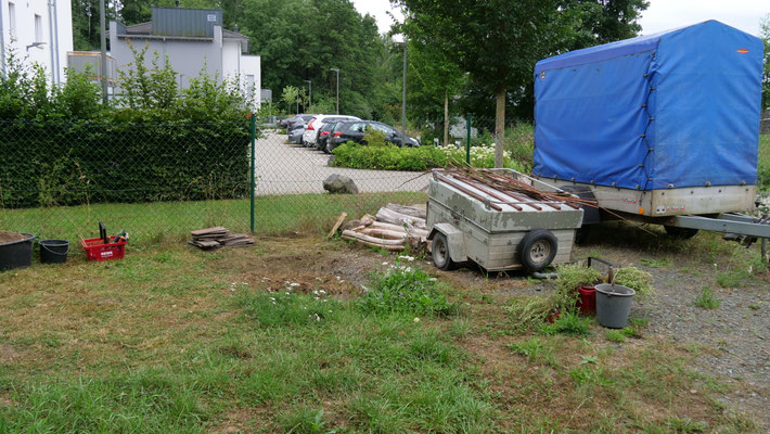 die Baustelle vorher ....