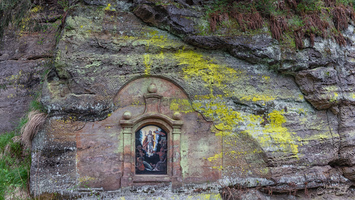 Nischenkapelle - Kapelle der Auferstehung, an der Straße nach Rennersdorf, heute Rynartice