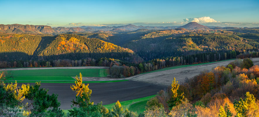 Blick vom Zirkelstein nach Böhmen