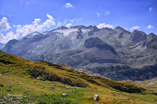 mit 3403,5m höchster Berg der Pyrenäen -der Aneto, vom Gletscher ist nicht mehr viel übrig
