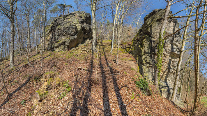 Kletterfelsen im Müglitztal zwischen Schlottwitz und Glashütte