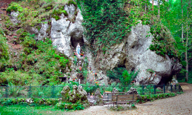 Die "Lourdesgrotte" im Liebfrauental bei Beuron