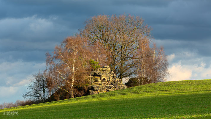 die Eulensteine sind der Rest eines Tafelberges