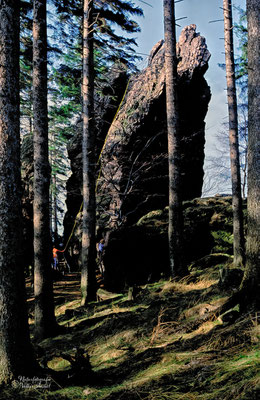 Kletterfelsen Roter Turm im Lauchagrund