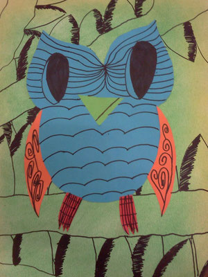 Collage owl