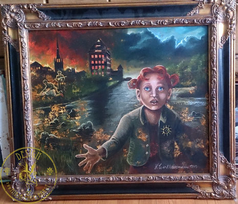 "Ute", Öl auf Leinwand/Oil on canvas 2023 Bernd - Operation Germanenkind; Prod.: Von Anfang Anders Filmproduktion & Maria Korn