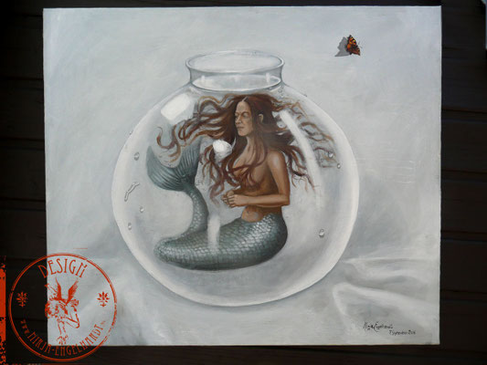 Fishtank knocking; Öl auf Leinwand/Oil on canvas; 2016