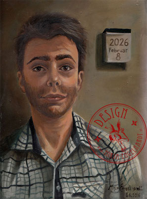 Teo 2026; Öl auf Leinwand/Oil on canvas;2016