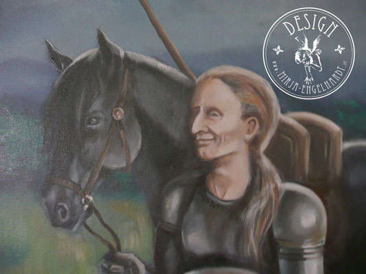Charles the knight; Öl auf Leinwand/ Oel on canvas; 2017