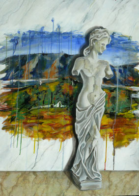 Freie Arbeit Individual artwork; Öl auf Holz/Oil on wood;1997
