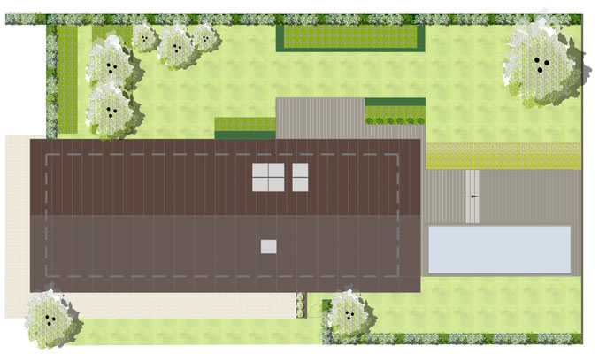jardin réalisé à esery (haute-savoie)