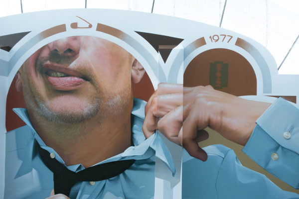 MERCEDES MARXIST (detail) - Spraypaint and acrylic on wall - 16 x 9 m - Mont de Marsan (2022)