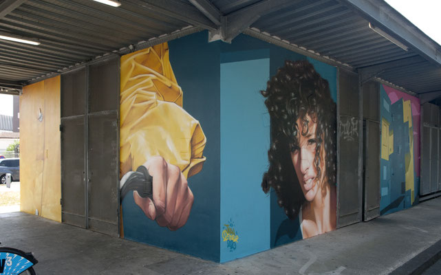 PEIXOTTO - Jean Rooble - Spraypaint on wall - 6 x 3 x 3 m - Station Peixotto, Talence (2020)