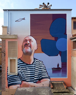 SOUVENIRS DE JIJEL - Acrylic and spraypaint on wall - 10,5 x 9 m - For Urb'Art Festival - Argelès-sur-mer (2025)5