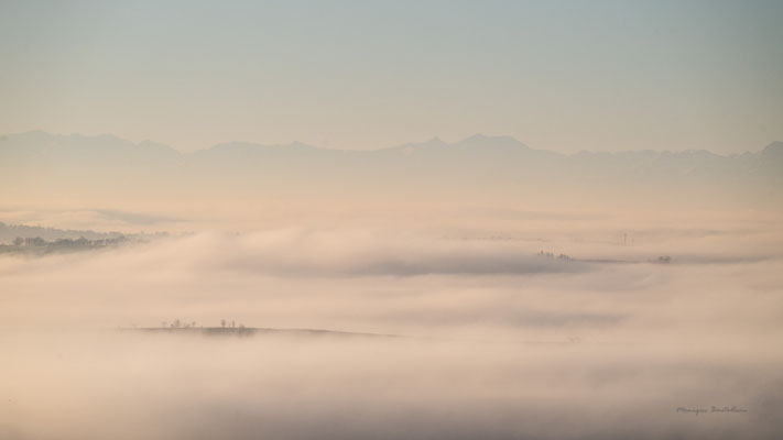 A cache brume