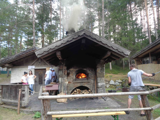 der Backofen für die leckeren Vinschgerl