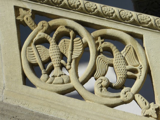 Detailansicht Balustrade im Brancoveanu-Stil - Kloster Horezu