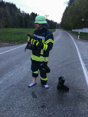 Feuerwehr Ermengerst - 2019 Übung Hofgut Kürnach