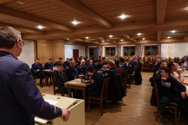 Hauptversammlung Feuerwehr Ermengerst 2019 - Versammlung