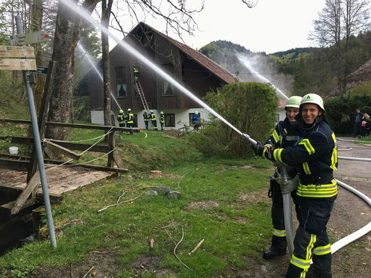 Feuerwehr Ermengerst - 2019 Übung Hofgut Kürnach