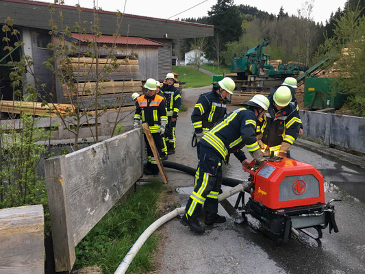 Feuerwehr Ermengerst - 2019 Übung Hofgut Kürnach