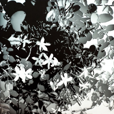 drops #15-04, epoxy resin on acrylic sheet, 75×75cm, 2015