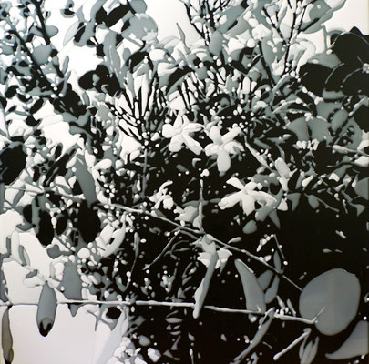 drops #15-03, epoxy resin on acrylic sheet, 75×75cm, 2015