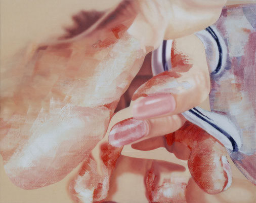 untitled #05-05, oil on lambda print (enlarged from oil sketch), 100×125cm, 2005