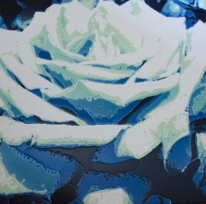 drops #18-06, epoxy resin on acrylic sheet, 75×75cm, 2018