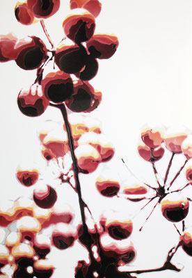 drops #10-05, epoxy resin on acrylic sheet, 135×91.5cm, 2010