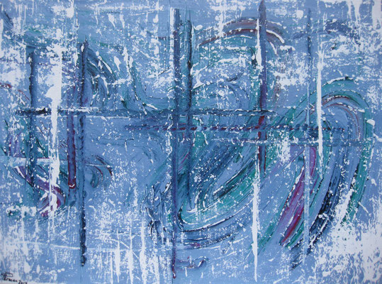 Schneesturm (60x80) Acryl
