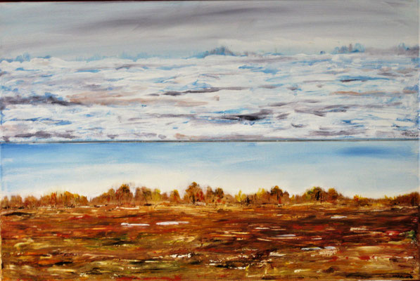 Die 4 Jahreszeiten / Herbst u. Winter (je 30x90) Acryl