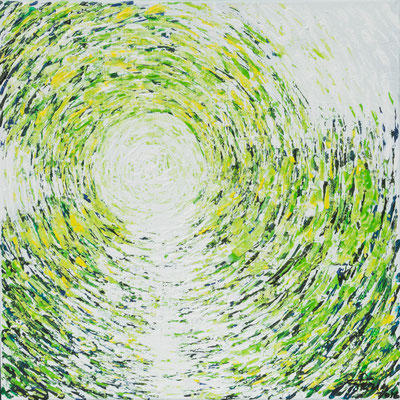 Fantasie in Green (40x40) Acryl