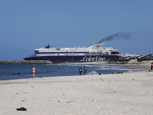 Die Colorline nach Kristiansand legt ab 