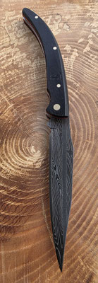Damastklappmesser aus der Telchinen-Schmiede