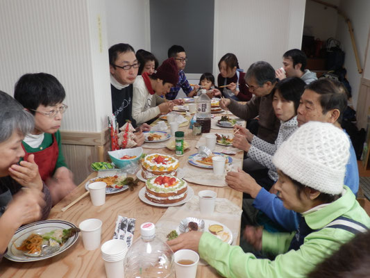 作って食べよう会クリスマス（ケーキ作り）2016/12/25