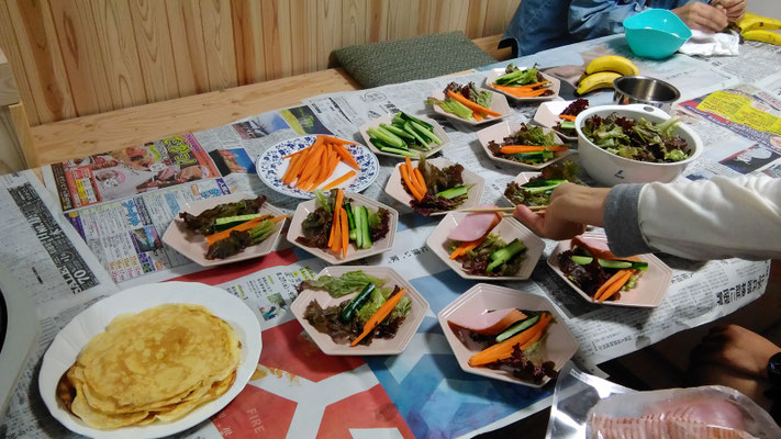作って食べよう会（クレープ）2016/10/23