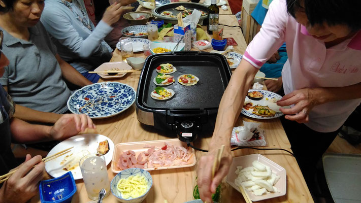 作って食べよう会（ピザ）2016/8/29