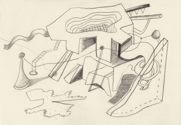 XYZ009 . 2021 . Bleistift auf Papier . 21 x 30 cm